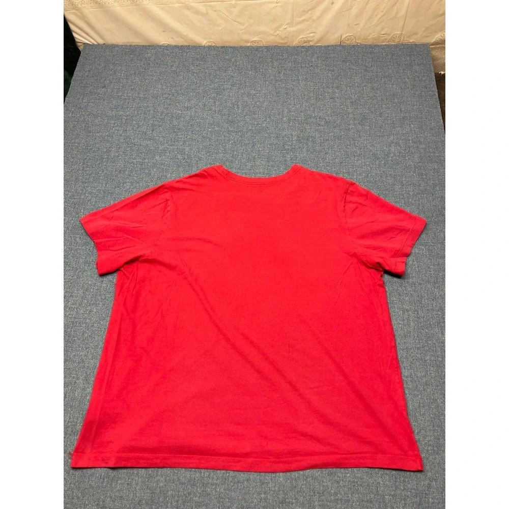 Nike The Nike Tee Mens XXL Red Short Sleeve Futura Logo Crew Neck T-Shirt